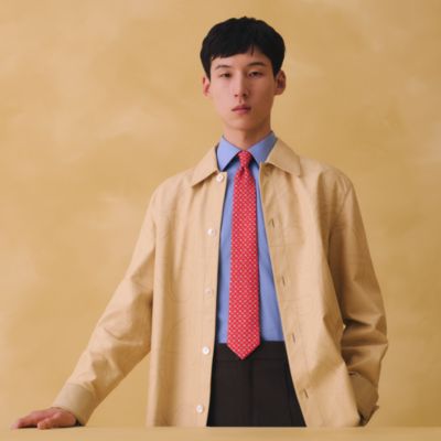 シルクツイルタイ - レッド - メンズ, ネクタイ・スカーフ・マフラー